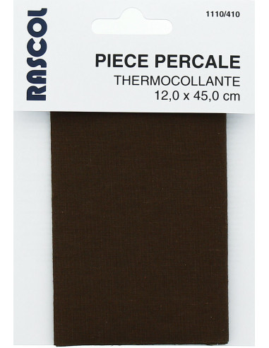 Iron-on percale for repair - Brown