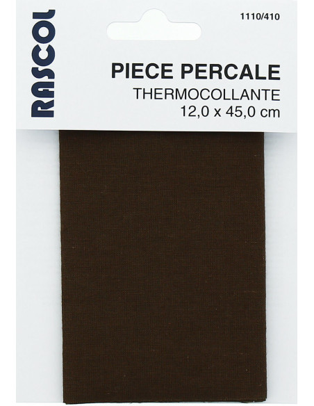 Iron-on percale for repair - Brown