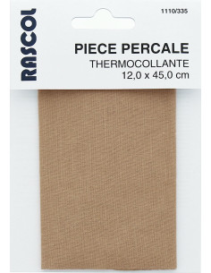 Dark beige iron-on percale for repair