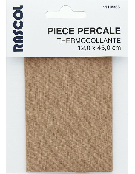 Dark beige iron-on percale for repair