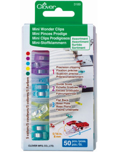 Box of 50 mini Prodige Clover clips - Assortment