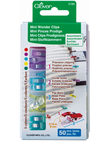 Box of 50 mini Prodige Clover clips - Assortment