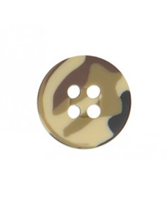 Military 4-hole button - Beige 2