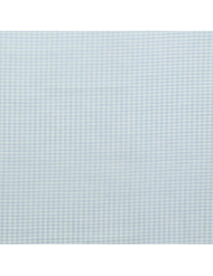 Light blue gingham fabric - Small checks 2