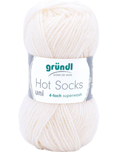 Hot Socks Uni 50 Gründl sock yarn