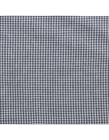 Navy blue gingham fabric - Small checks