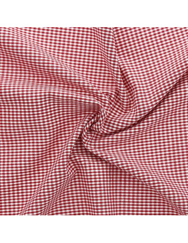 Vichy fabric small checks - Red