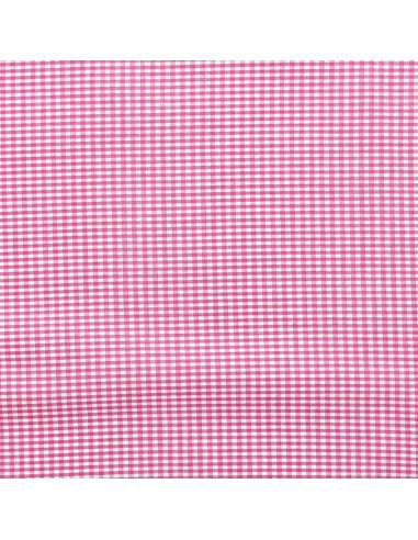 Vichy fabric small checks - Fuchsia