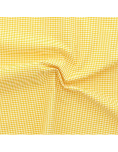 Vichy fabric small checks - Yellow