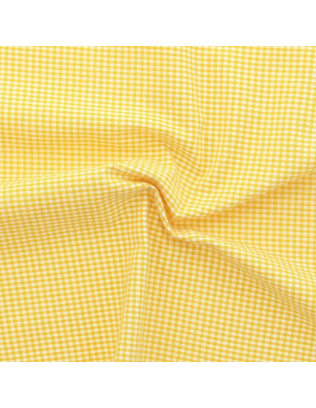 Vichy fabric small checks - Yellow