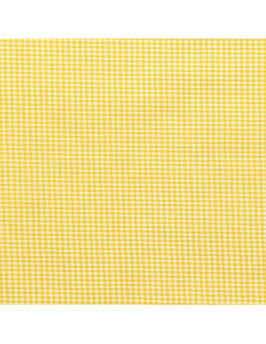 Vichy fabric small checks - Yellow
