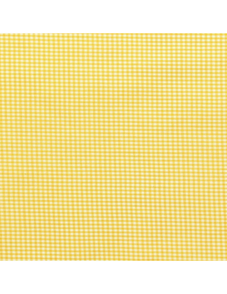 Vichy fabric small checks - Yellow