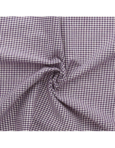 Vichy fabric small checks - Lilac