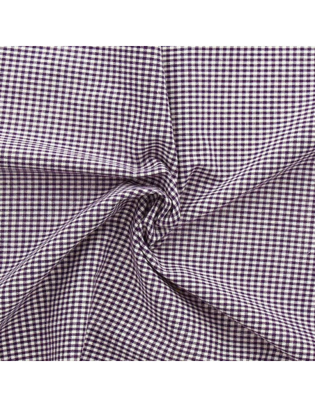 Vichy fabric small checks - Lilac