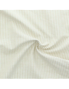 Vichy fabric small checks - Beige