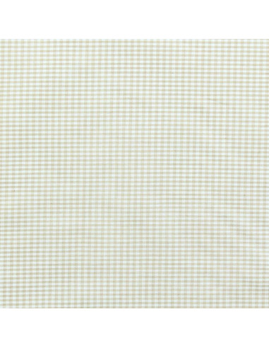 Vichy fabric small checks - Beige