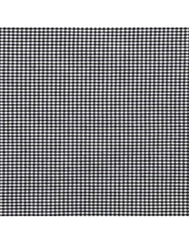 Vichy fabric small checks - Black