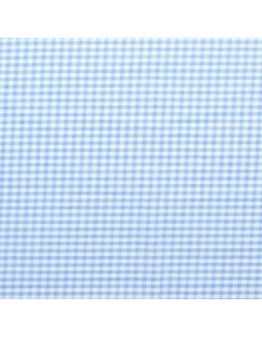 Large checkered Vichy fabric - Light blue 2
