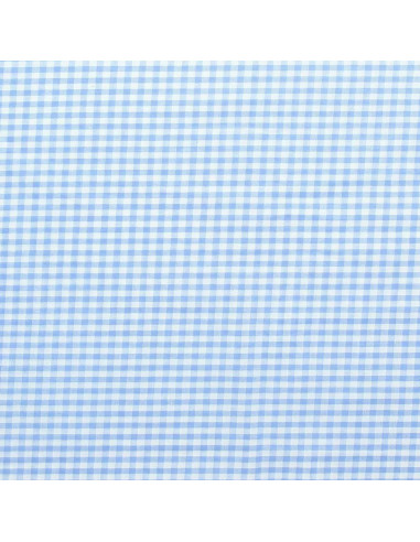 Large checkered Vichy fabric - Light blue
