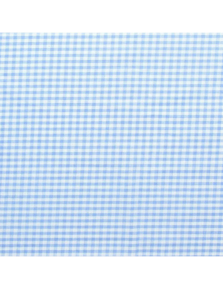 Large checkered Vichy fabric - Light blue
