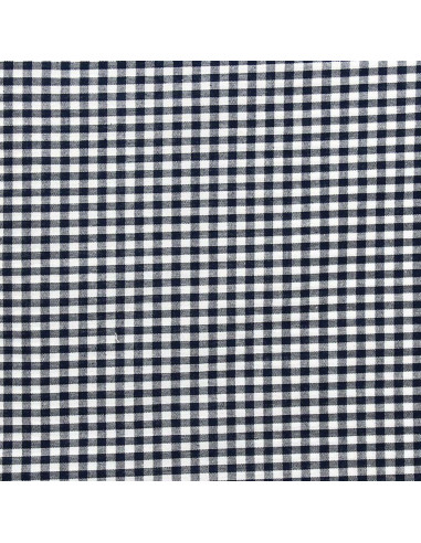 Large checkered Vichy fabric - Navy blue