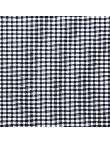 Large checkered Vichy fabric - Navy blue
