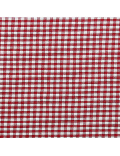 Large checkered Vichy fabric - Red 2