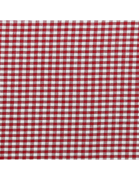 Large checkered Vichy fabric - Red