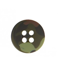 Military 4-hole button - Khaki 2