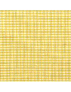Large checkered Vichy fabric - Yellow 2