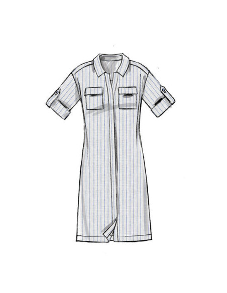 Patron de haut, tunique, robes et ceinture - McCall's 7387