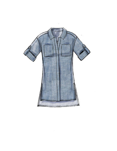 Patron de haut, tunique, robes et ceinture - McCall's 7387