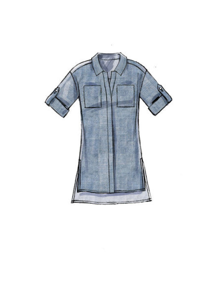 Patron de haut, tunique, robes et ceinture - McCall's 7387