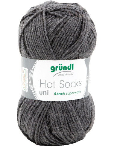 Hot Socks Uni 50 Gründl sock yarn