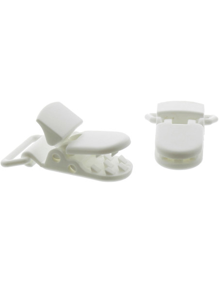 KAM Pacifier Clip - White