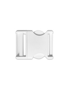 25 mm banana buckle - White