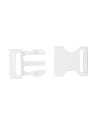 25 mm banana buckle - White