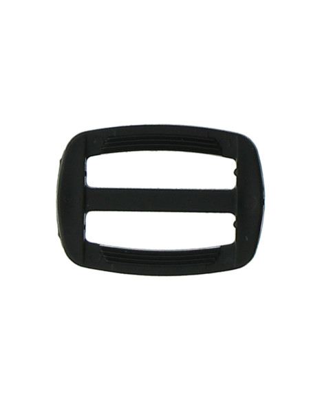 Black plastic sliding buckle 25 mm