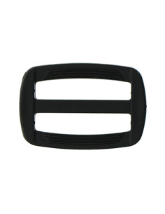 Black plastic sliding buckle 30 mm