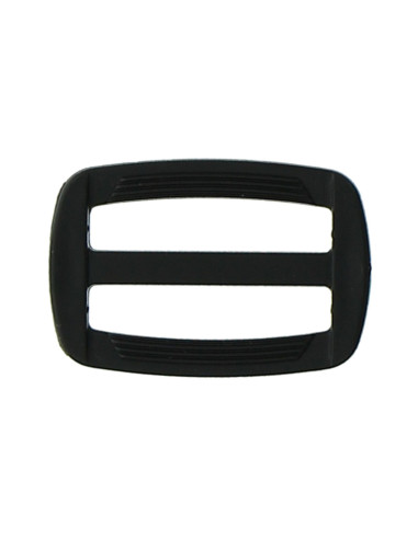 Black plastic sliding buckle 30 mm