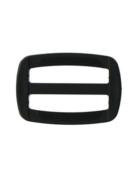 Black plastic sliding buckle 30 mm