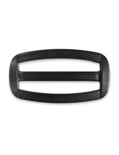 Black plastic sliding buckle 40 mm