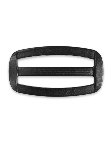 Black plastic sliding buckle 40 mm