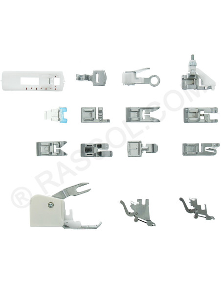 15-piece sewing machine foot set