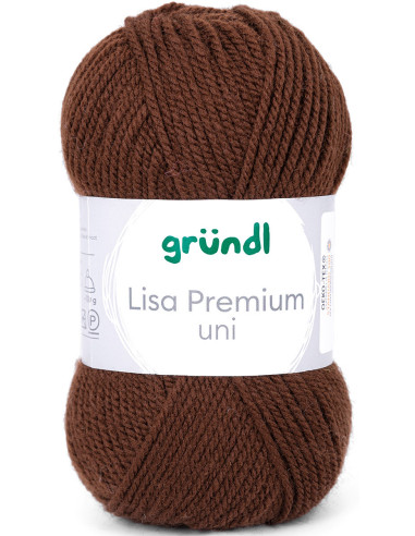 Fil à tricoter Lisa Premium uni Gründl