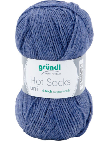 Hot Socks Uni 50 Gründl sock yarn