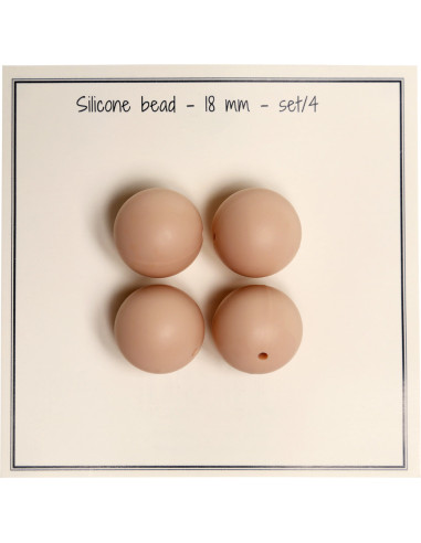 18 mm silicone beads for rattles, baby pacifier clips