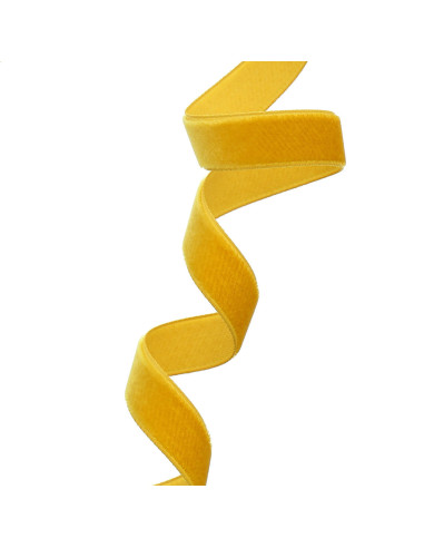 Velvet ribbon - Mustard yellow