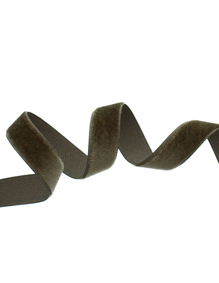 Dark taupe velvet ribbon