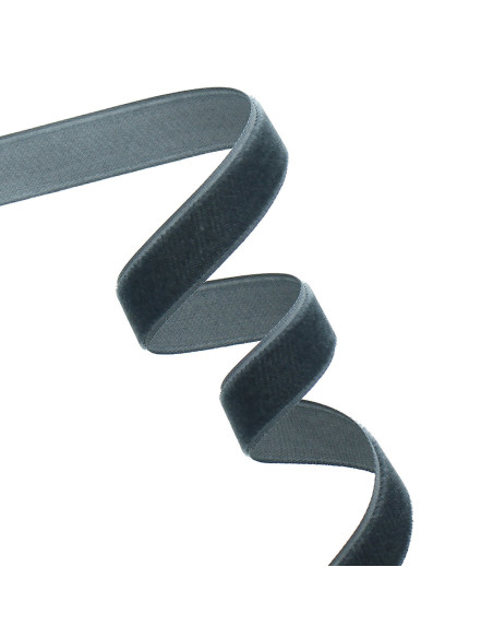 Velvet ribbon - Medium gray